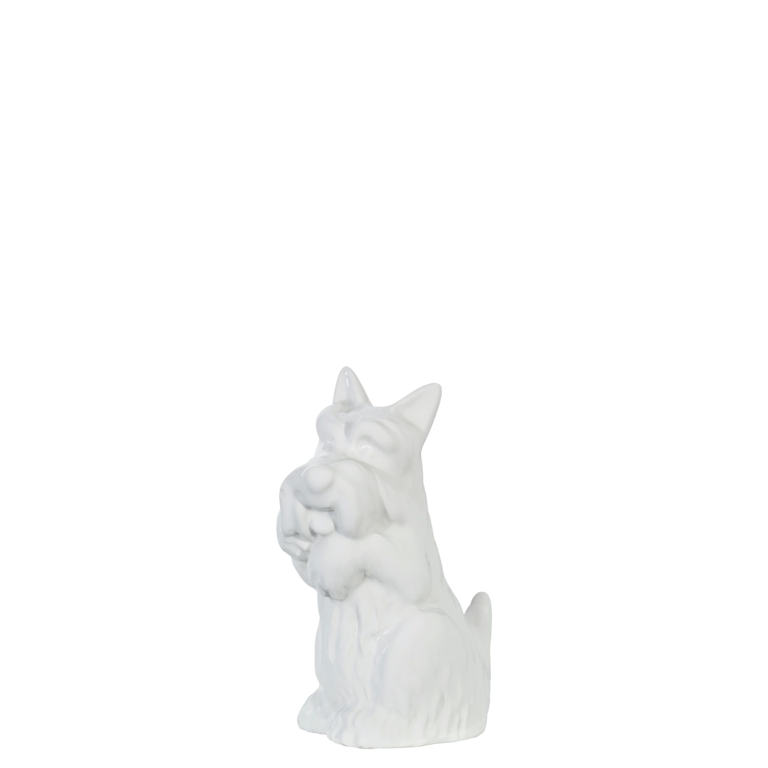 W169B- CÃO MILU BRANCO 10X5X8CM-3.99€
