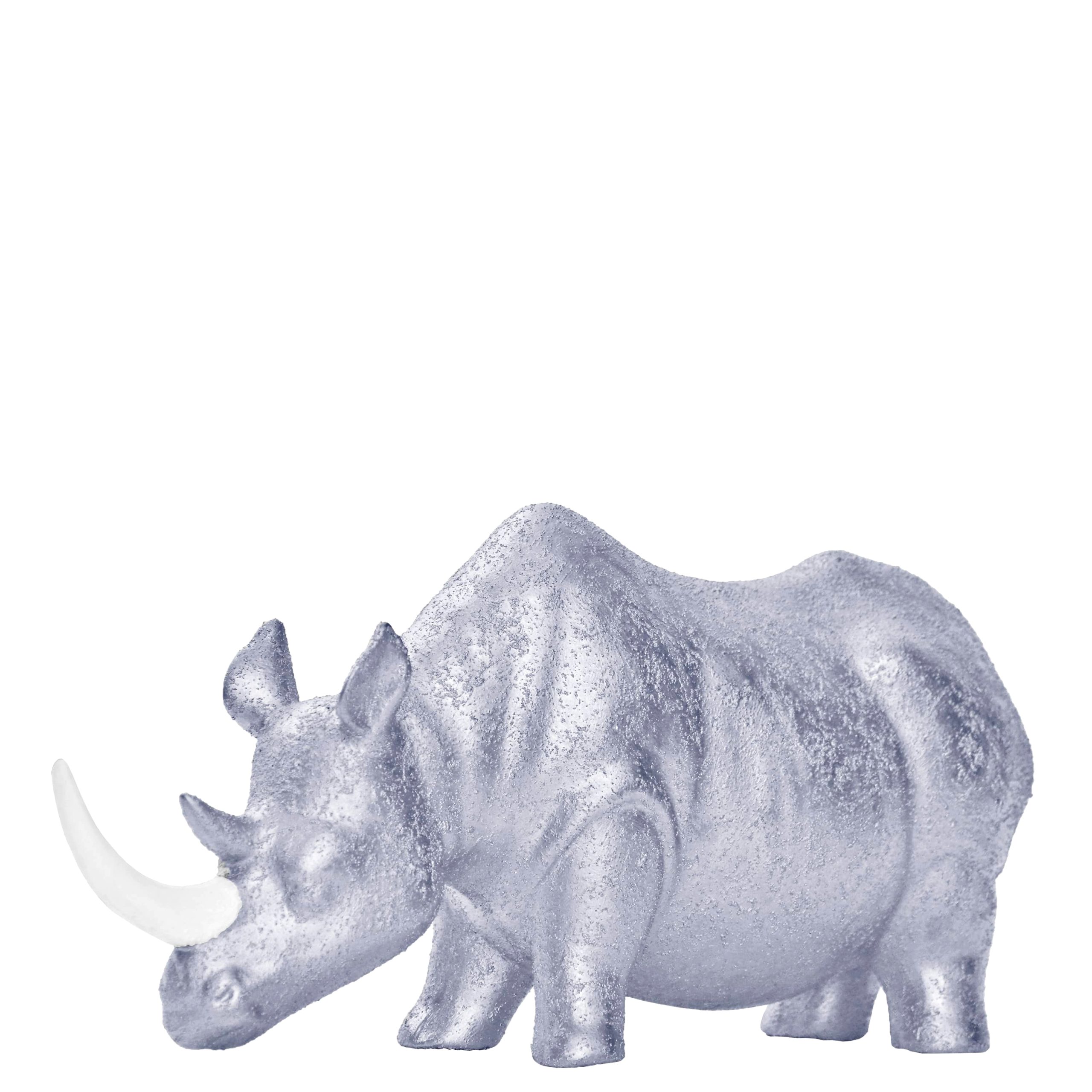 W52- RINOCERONTE PRATA 20X40X12CM-16.95€
