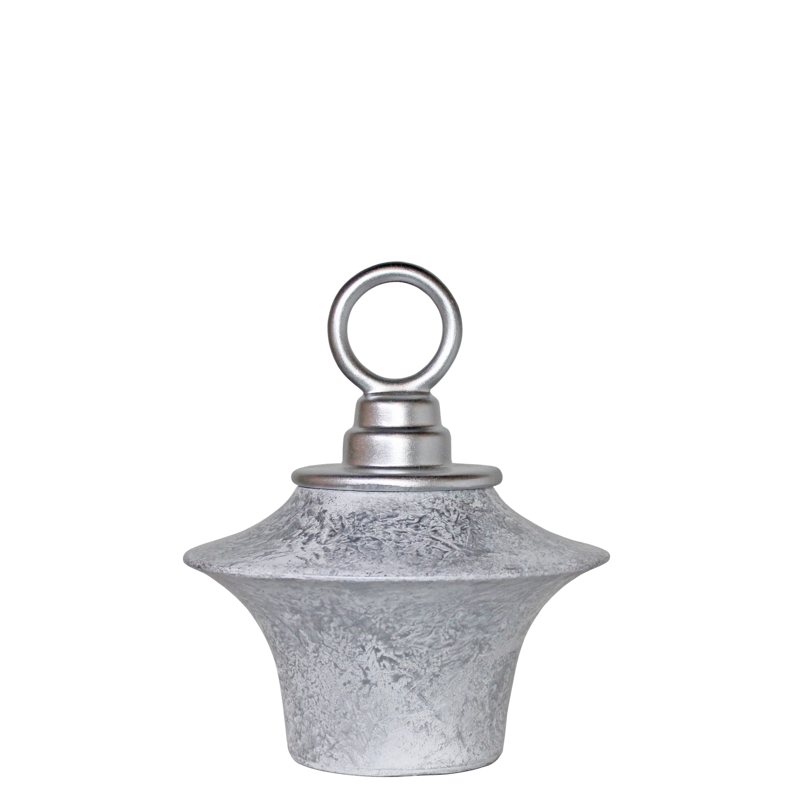 SO.004- POTE DISCO PRATA CHUPETA PRATA 28X23X23CM-9.95€