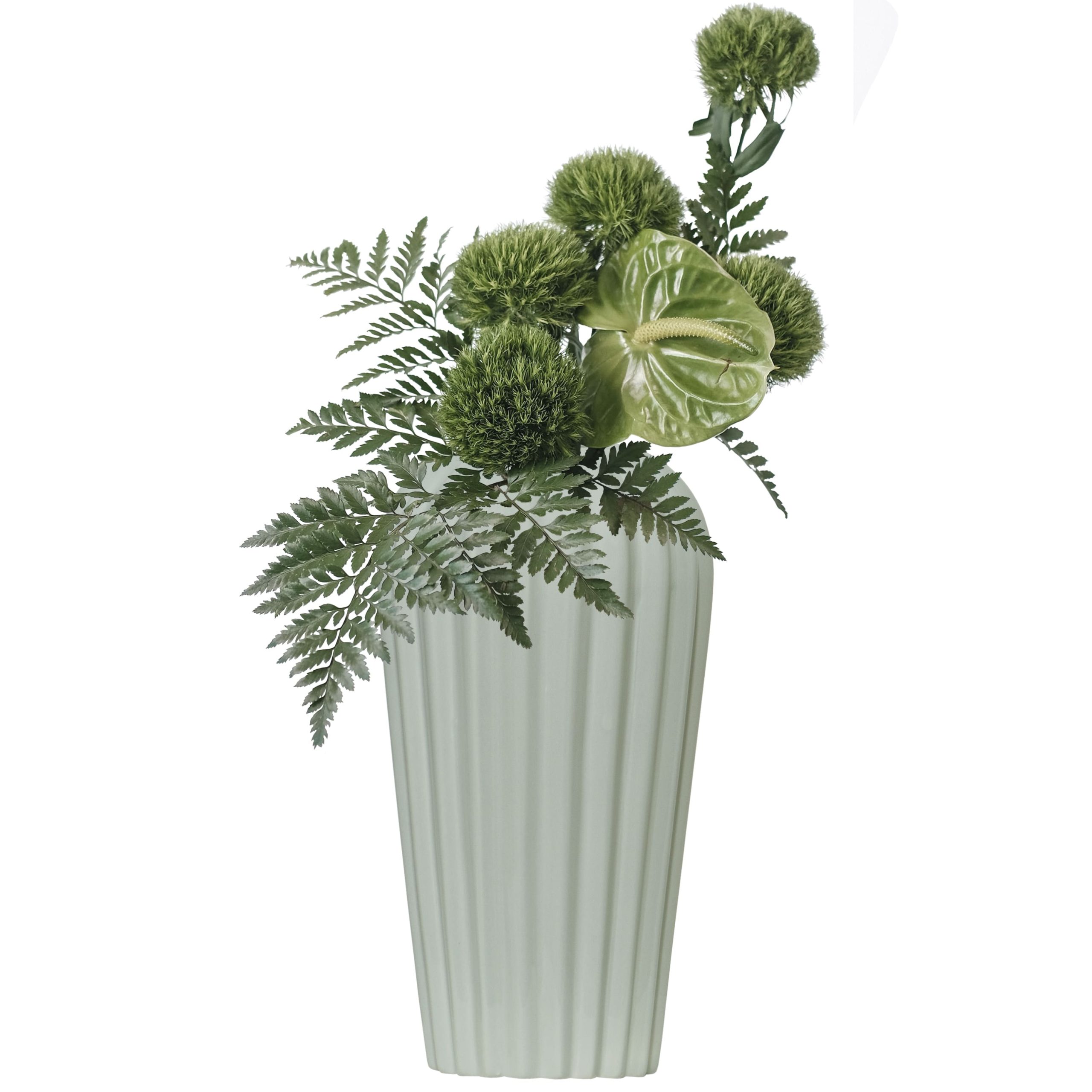 C96B- JARRA DAZIO VERDE-MENTA 35X15X15CM-19.95€ 28X13X13CM-17.95€-4