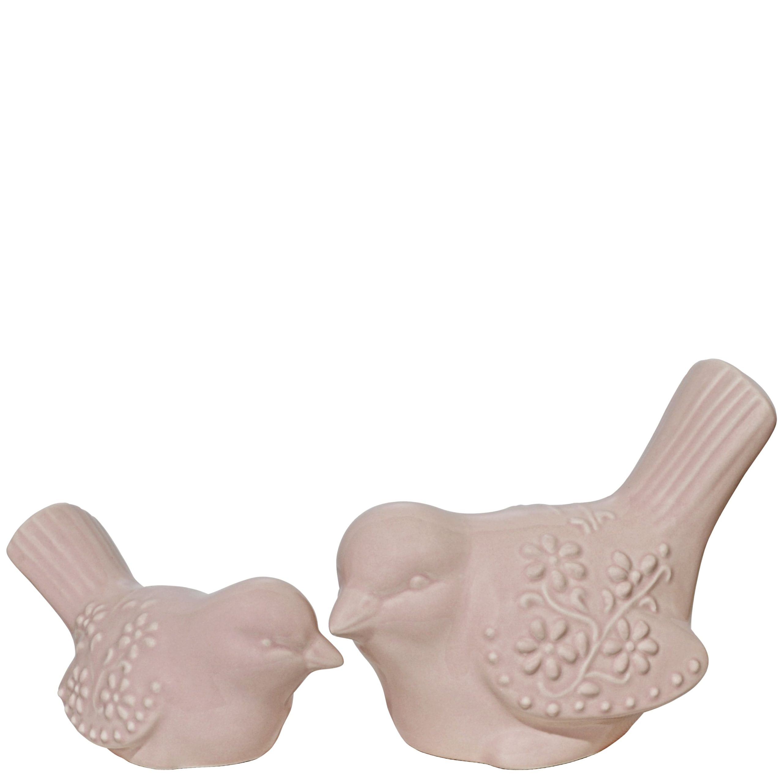 W165G- PASSARO SUZY C RELEVOS ROSA 15X19X10CM-8.95€ 9X16X8CM-5.95€