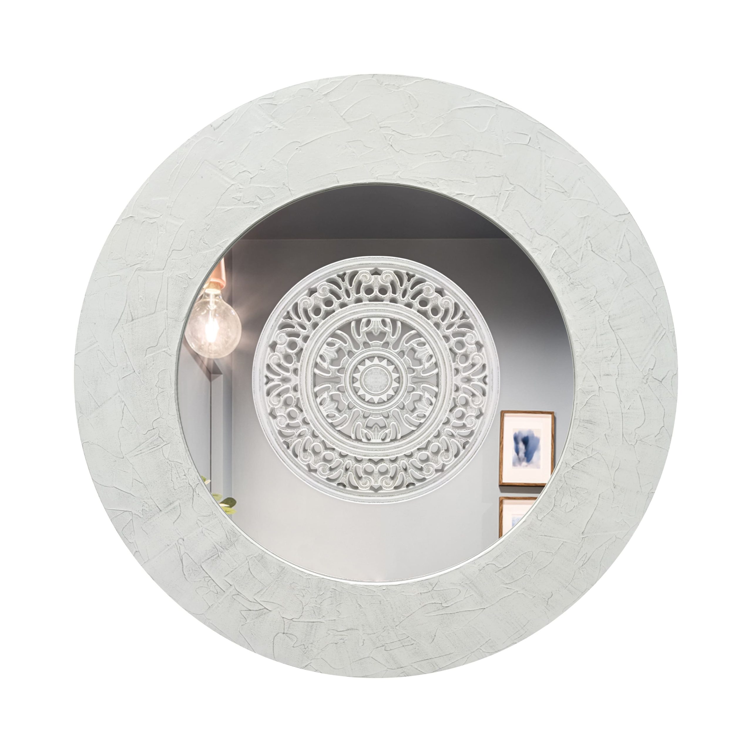 X14 – MANDALA REDONDA COM ESPELHO 90X90 CM