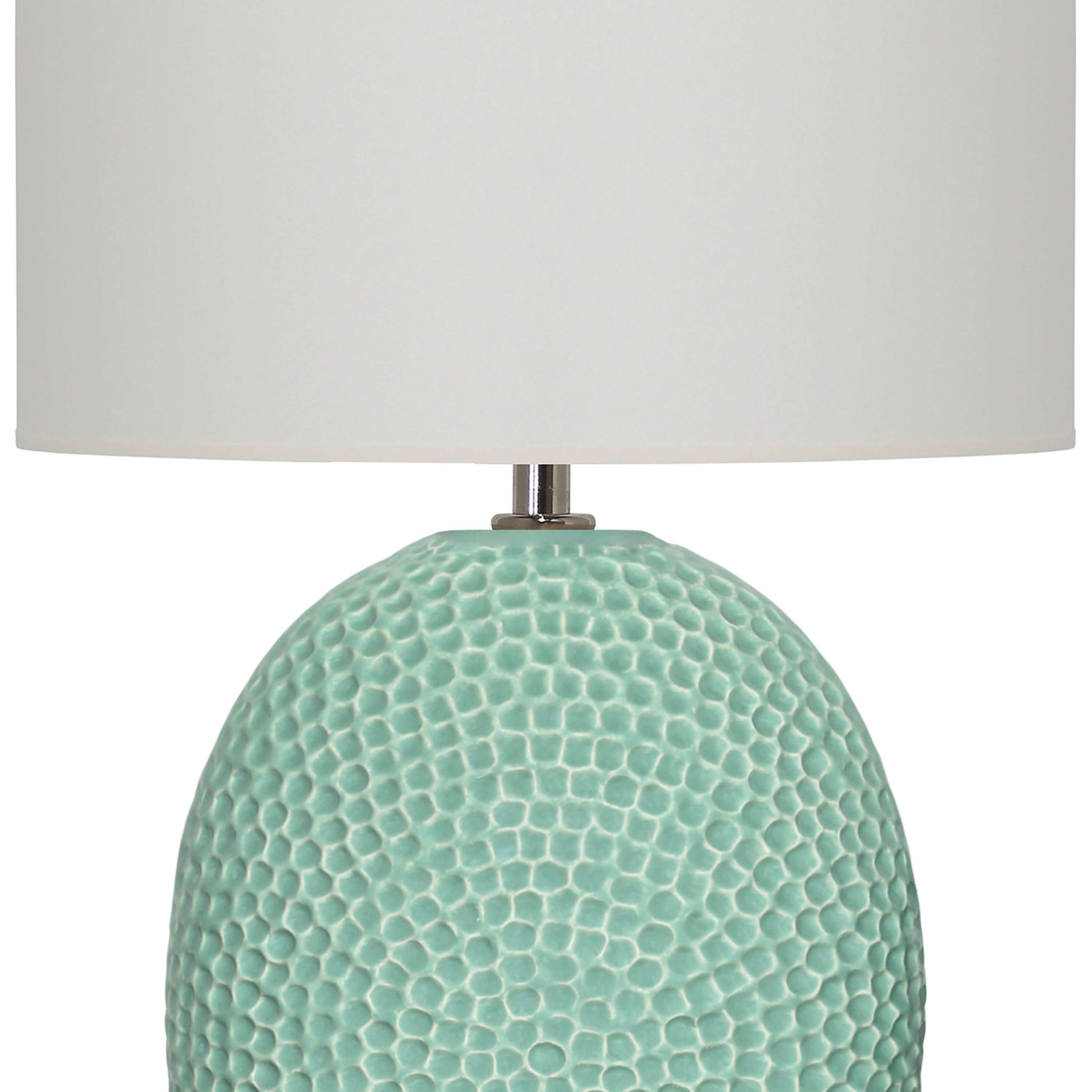 C104E- CANDEEIRO ELEGANCE VERDE-ÁGUA 48X25X25CM–54.95€ ABAT JOUR 35x35x25-13.50€-1