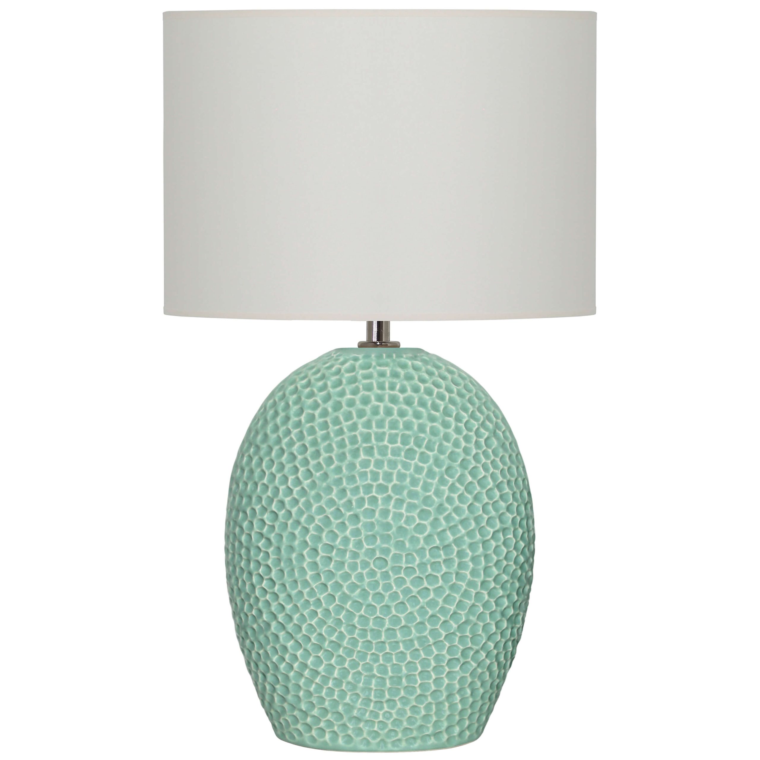 C104E- CANDEEIRO ELEGANCE VERDE-ÁGUA 48X25X25CM–54.95€ ABAT JOUR 35x35x25-13.50€