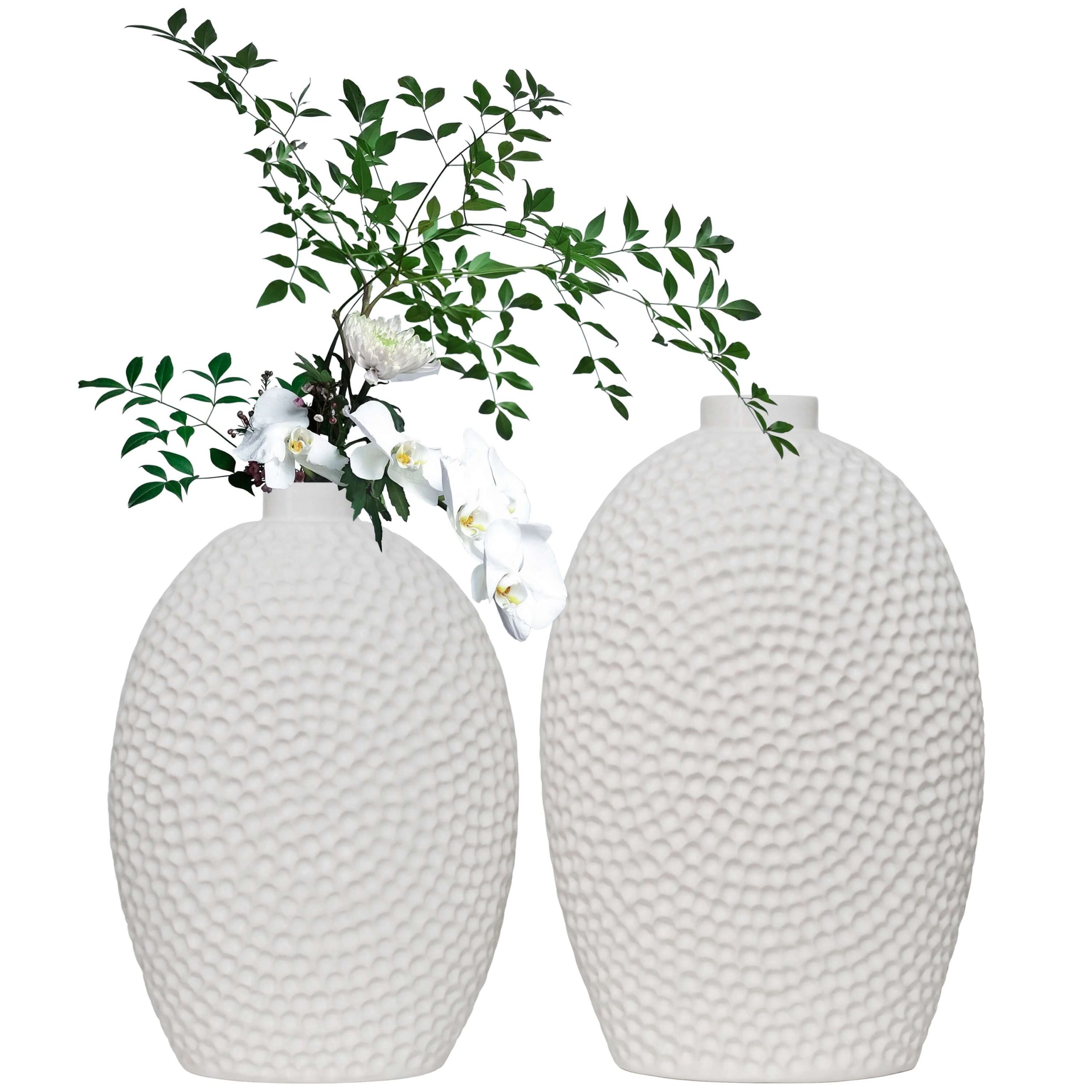 C105C- JARRA GOLA ELEGANCE BRANCA 35X25X25CM-24.95€ 30X23X23CM-19.95€