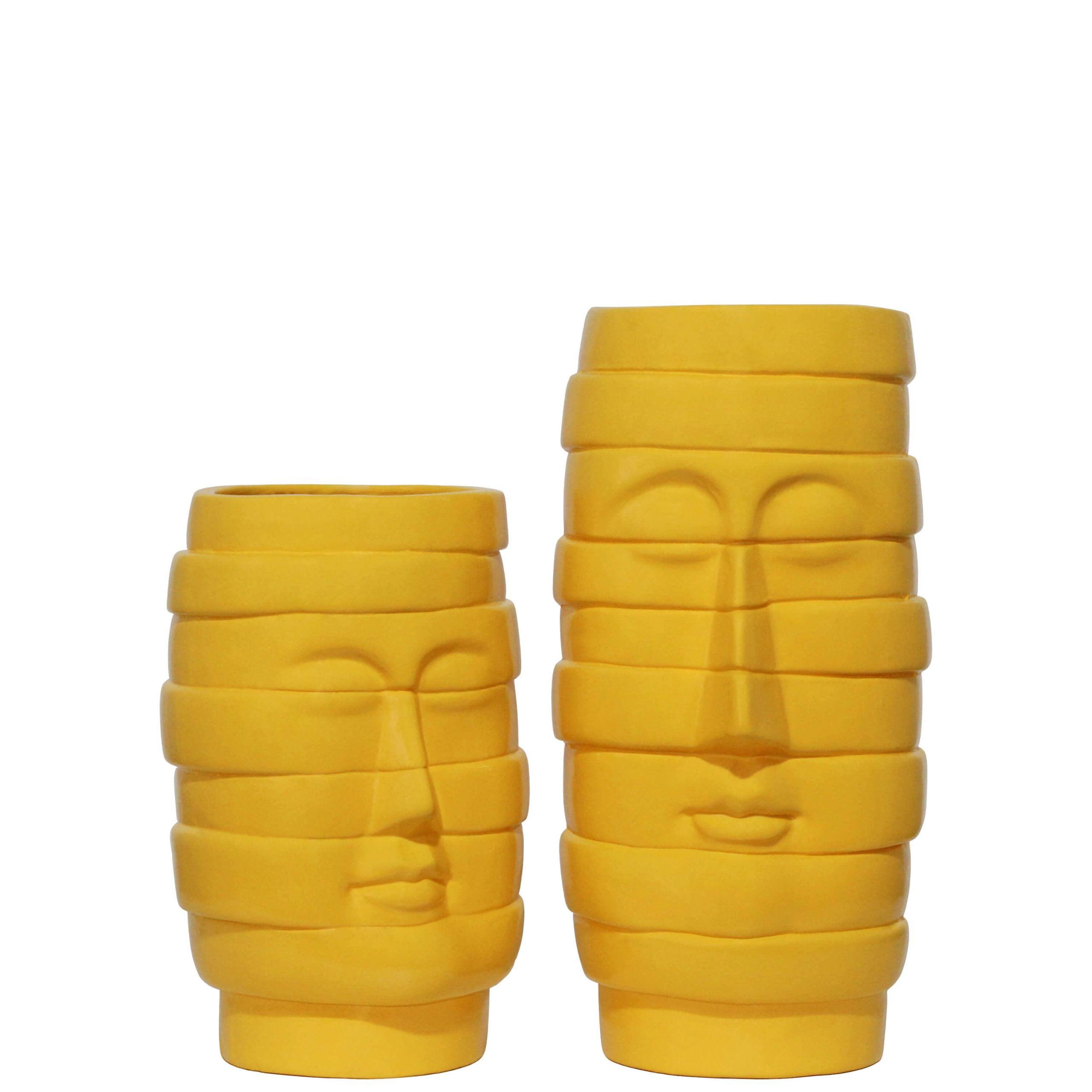 E134B- JARRA EXPRESSÃO AMARELO 30X15X15CM-17.95€ 22X15X15CM-13.95€