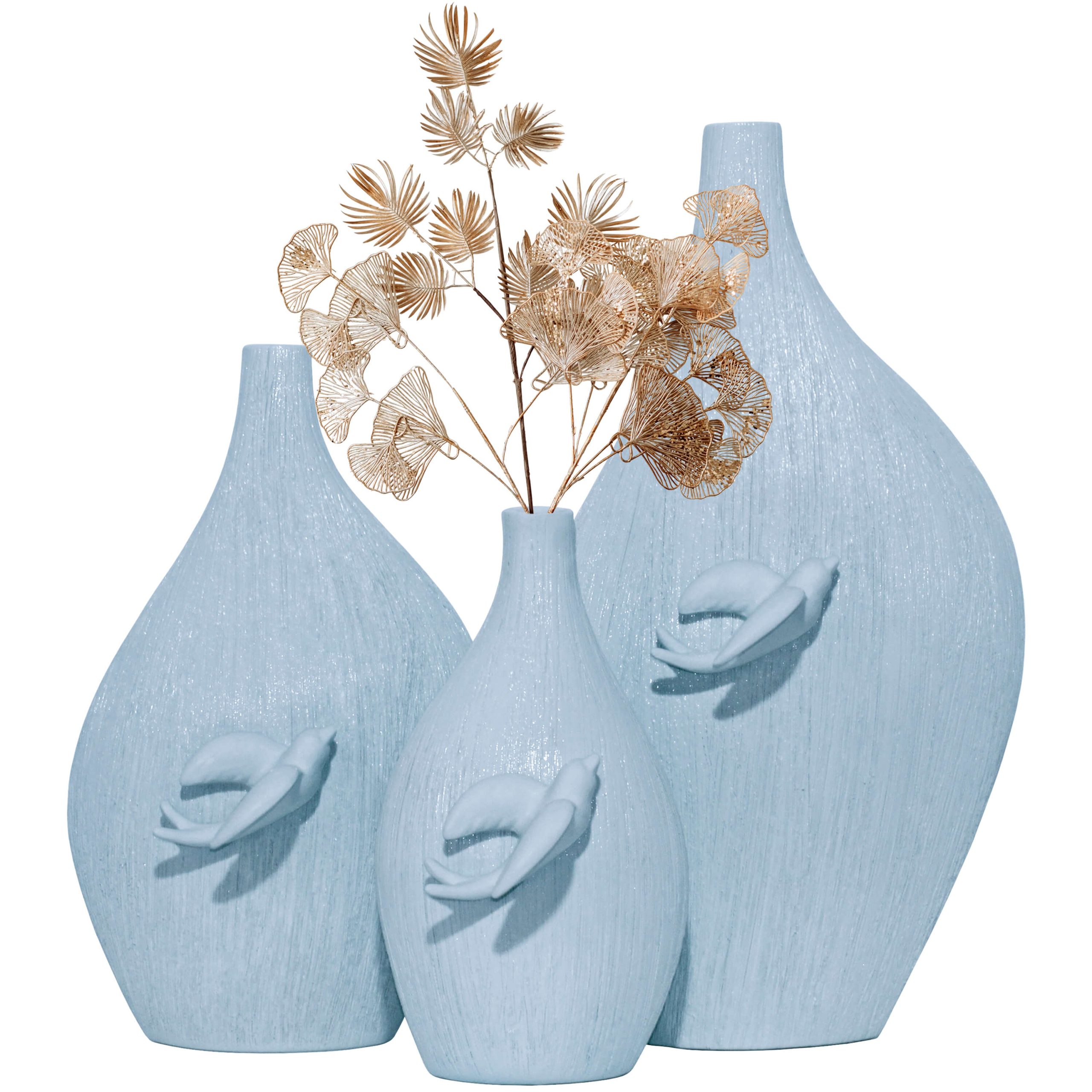 E135B- JARRA ANDORINHA AZUL-BÉBÉ 50X29X17CM-19.95€ 40X24X14CM-14.95€ 30X15X12CM-9.95€