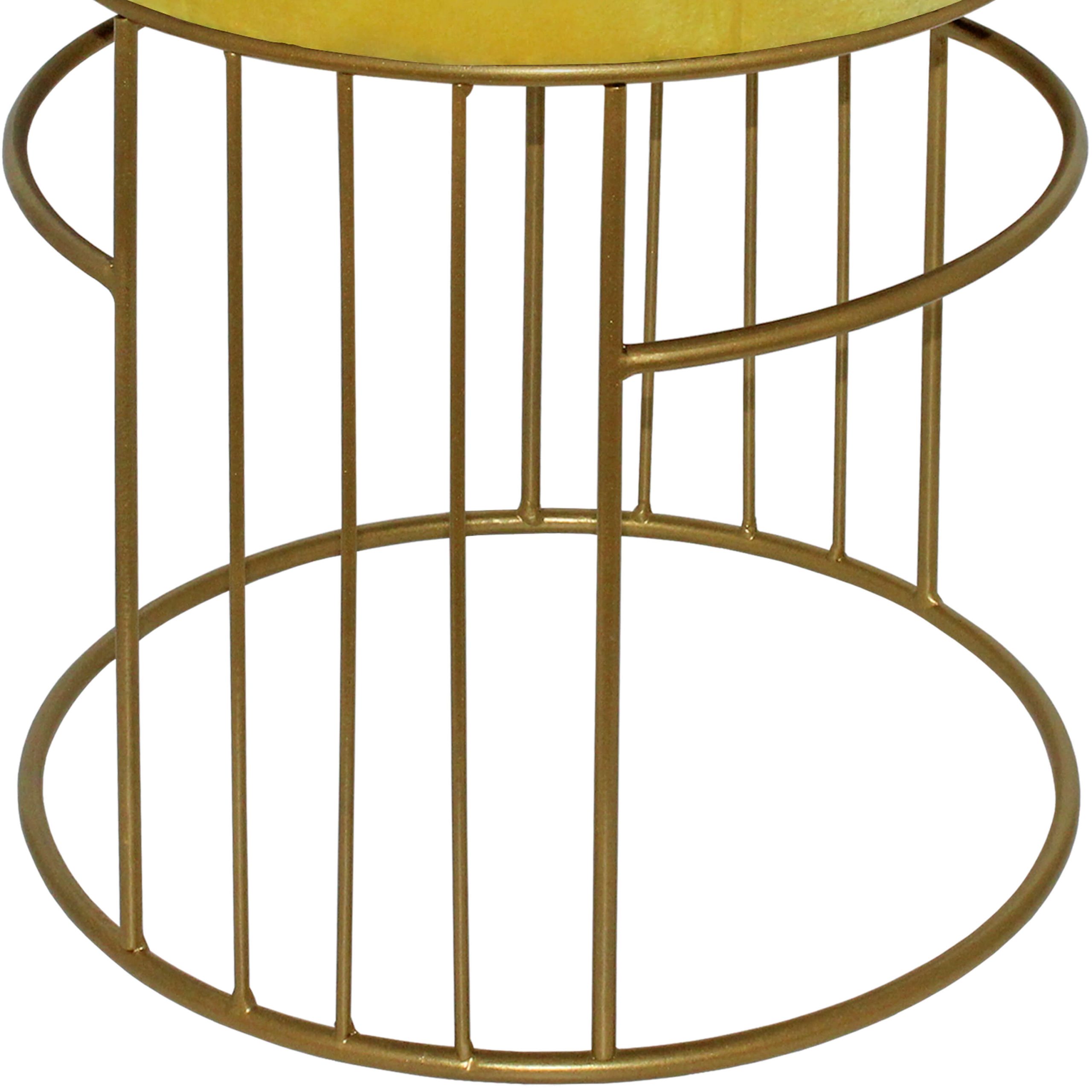 PUFE LARRY CAPITONÊ AMARELO-2