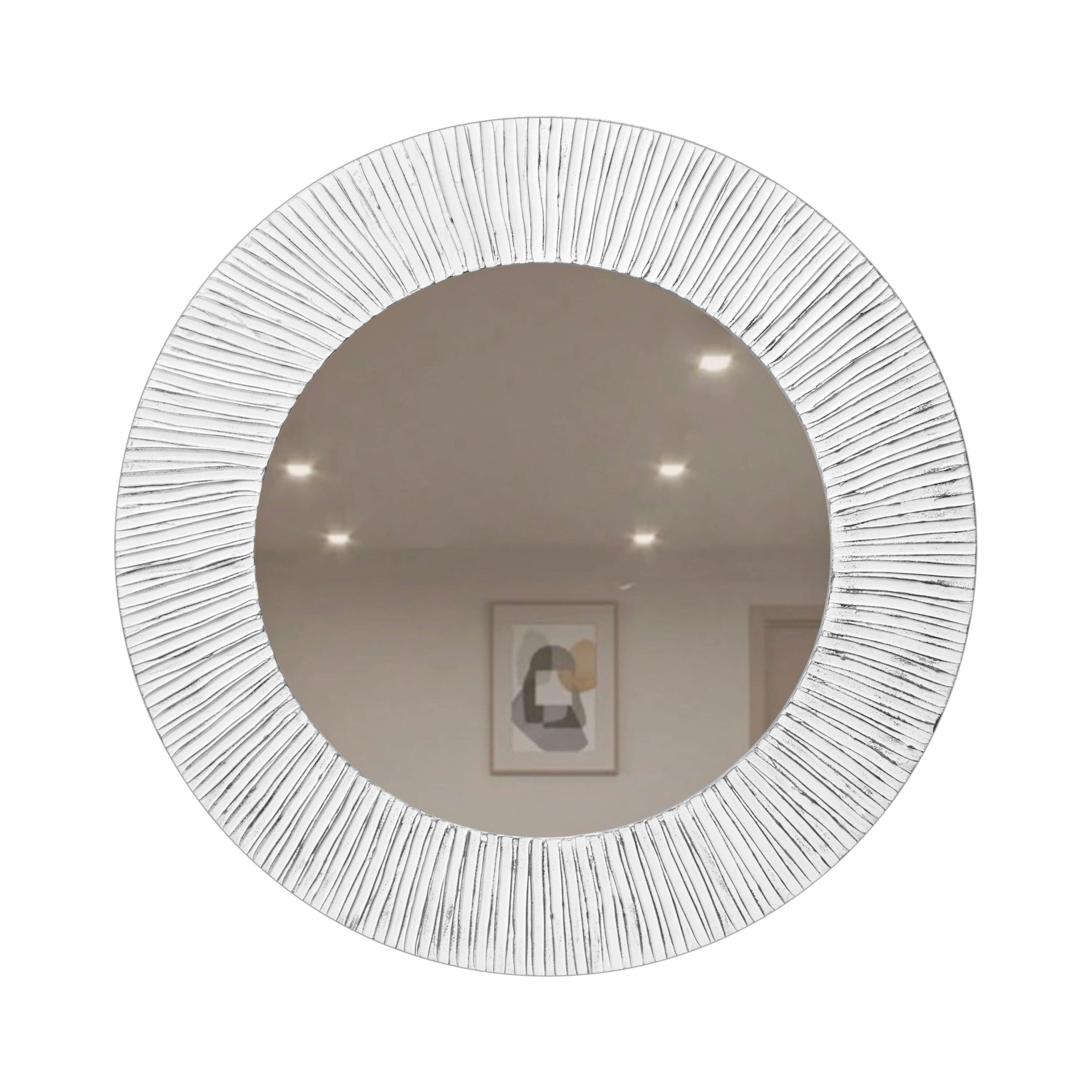 ESPELHO SUNSHINE BRANCO PRATA 90X90CM-76.95€