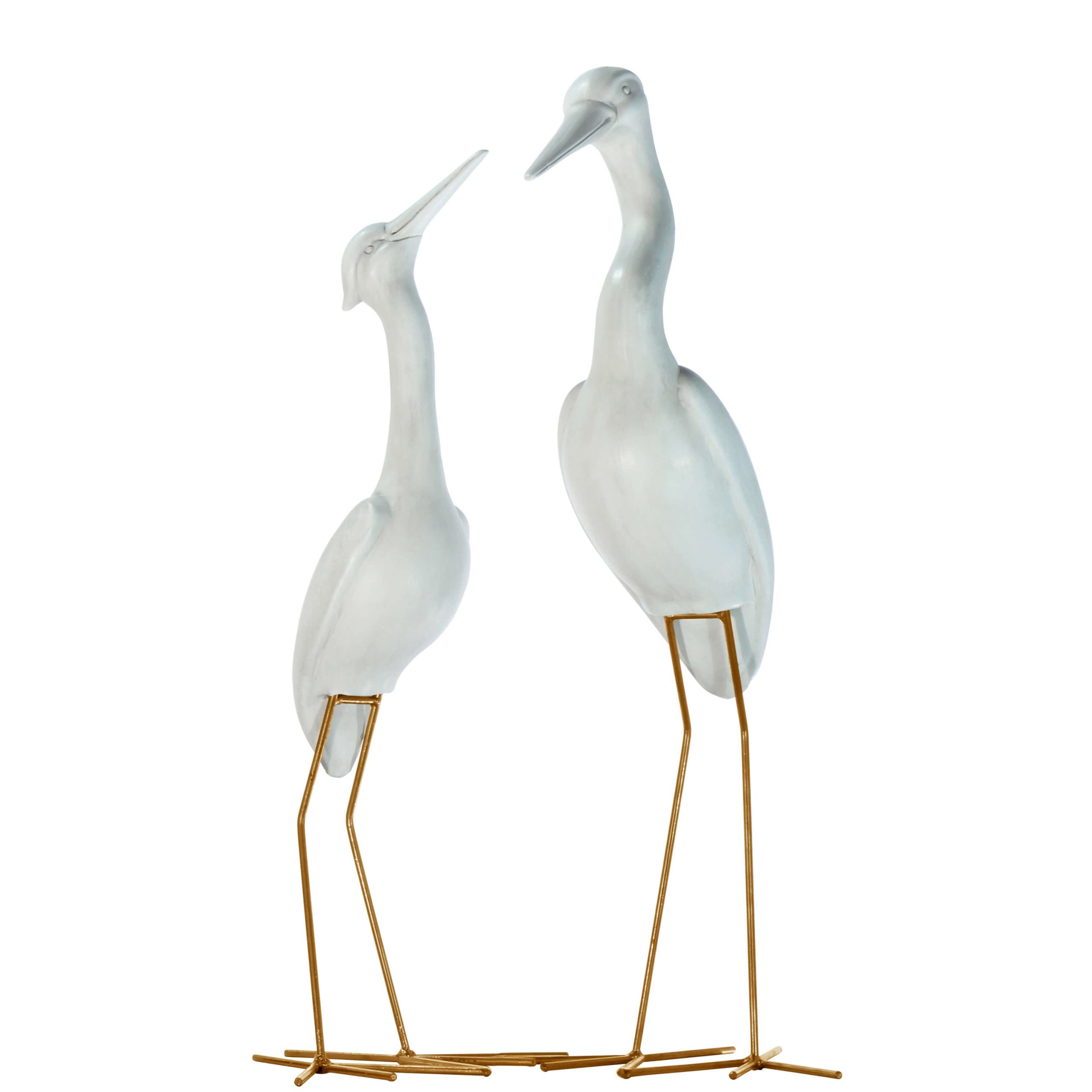 W106- GARÇA BRANCO SUJO 72X25X29CM-18.95€ 66X22X28CM-18.95€