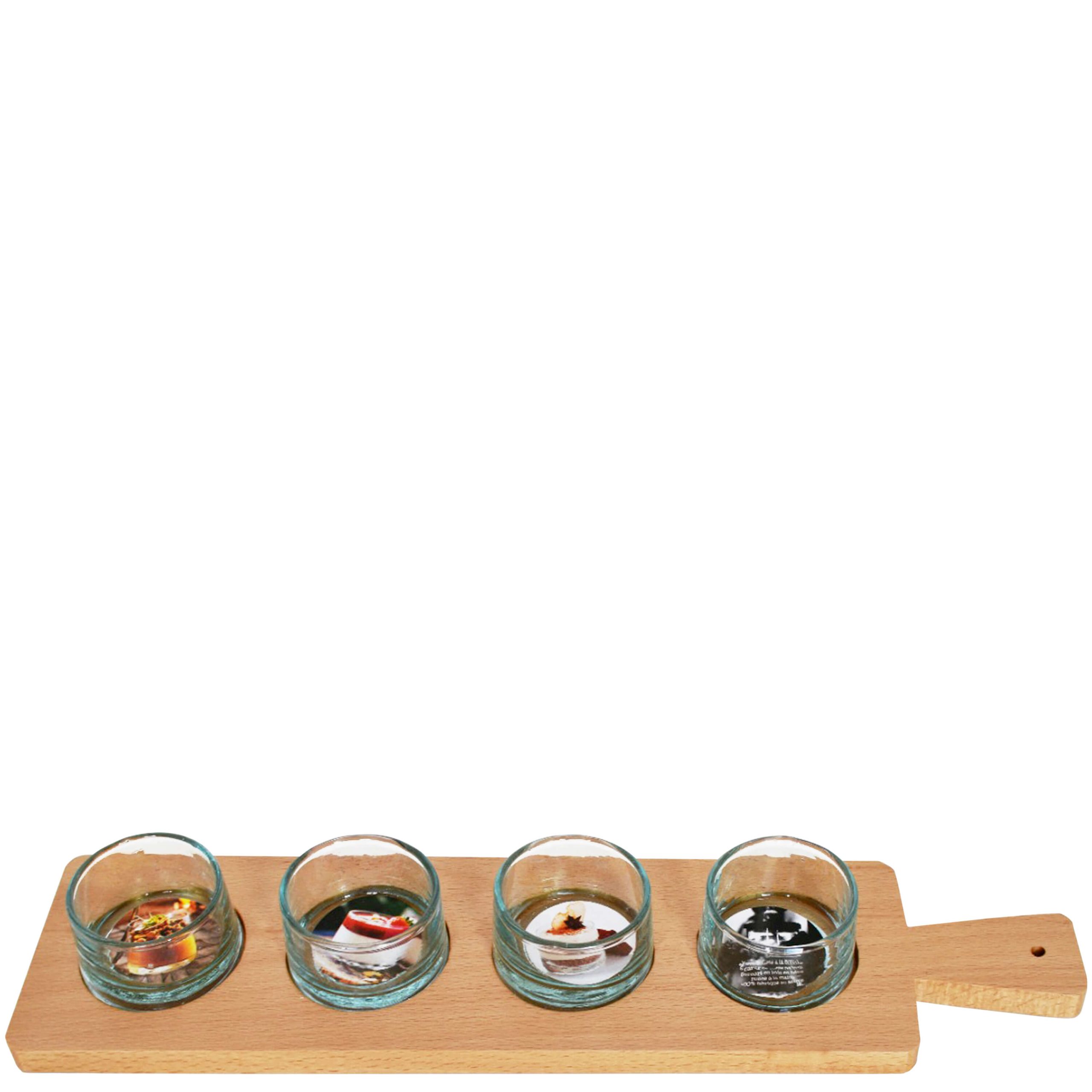 X17E- TÁBUA 4 COPOS 5X40X10CM-9.75€