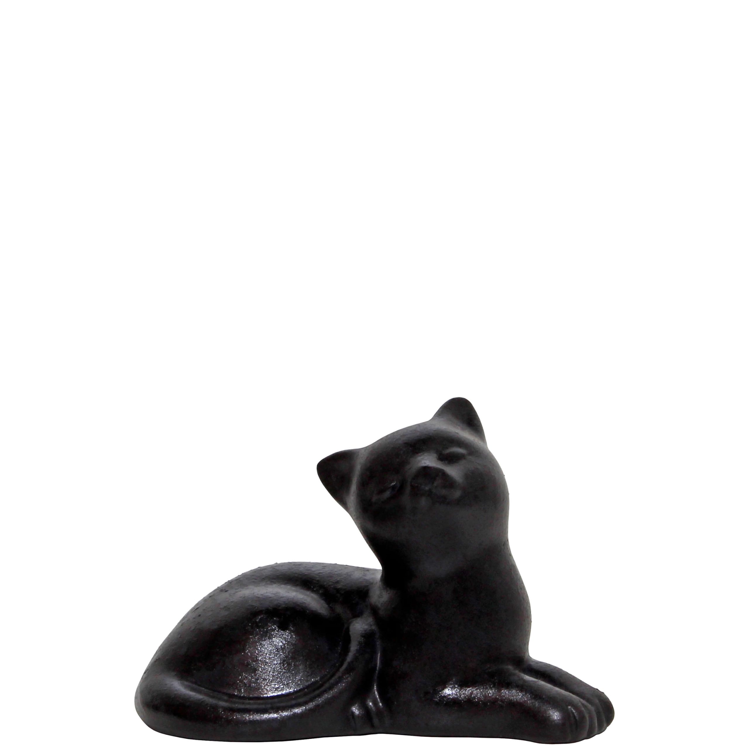 W247C- GATO DEITADO PRETO 10X14X9CM-6.95€
