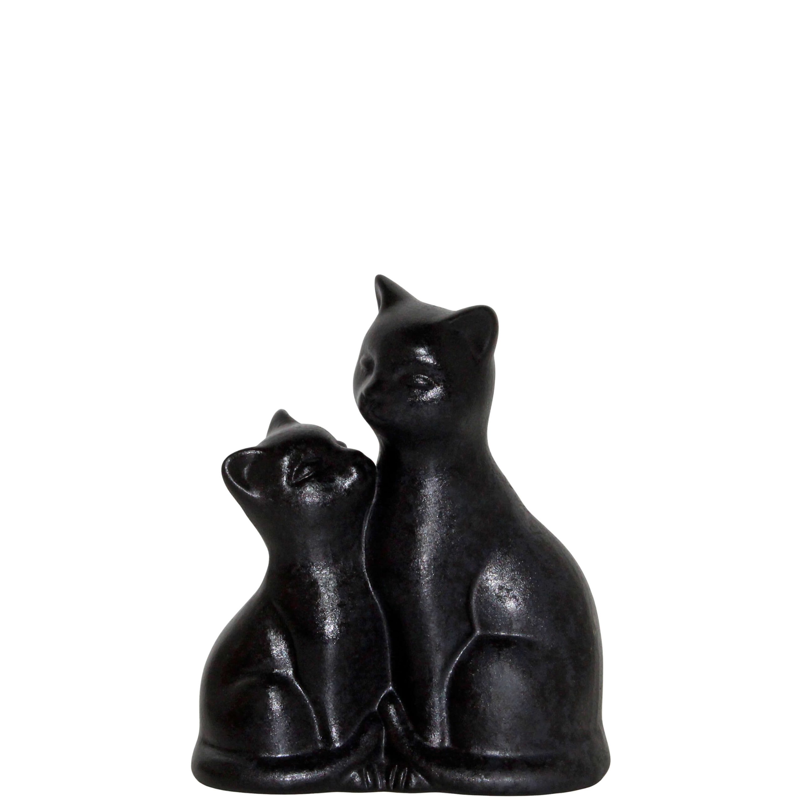 W247D- FAMILIA GATOS PRETOS 17X14X8CM-9.95€