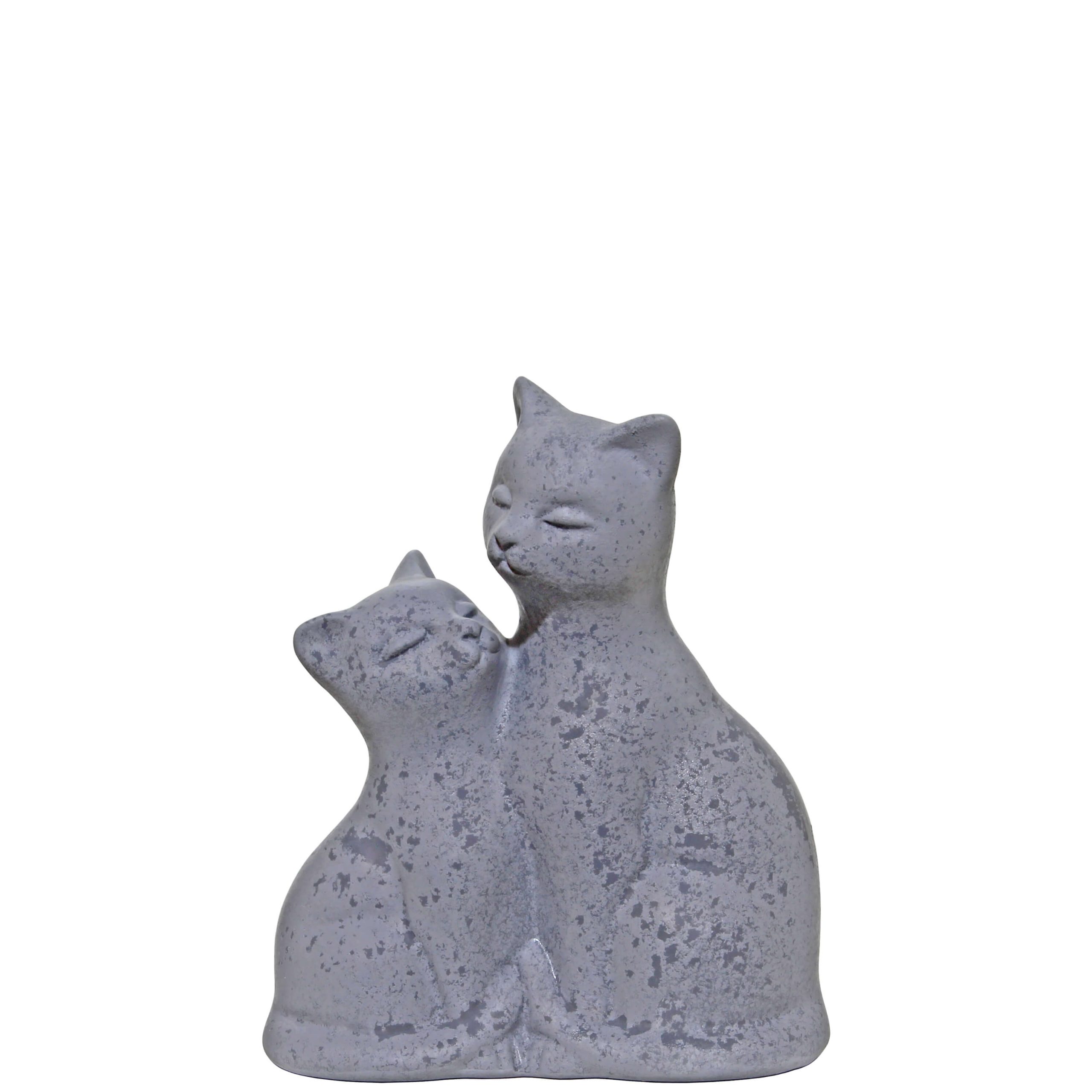 W250D- FAMILIA GATOS CINZA 17X14X8CM-9.95€