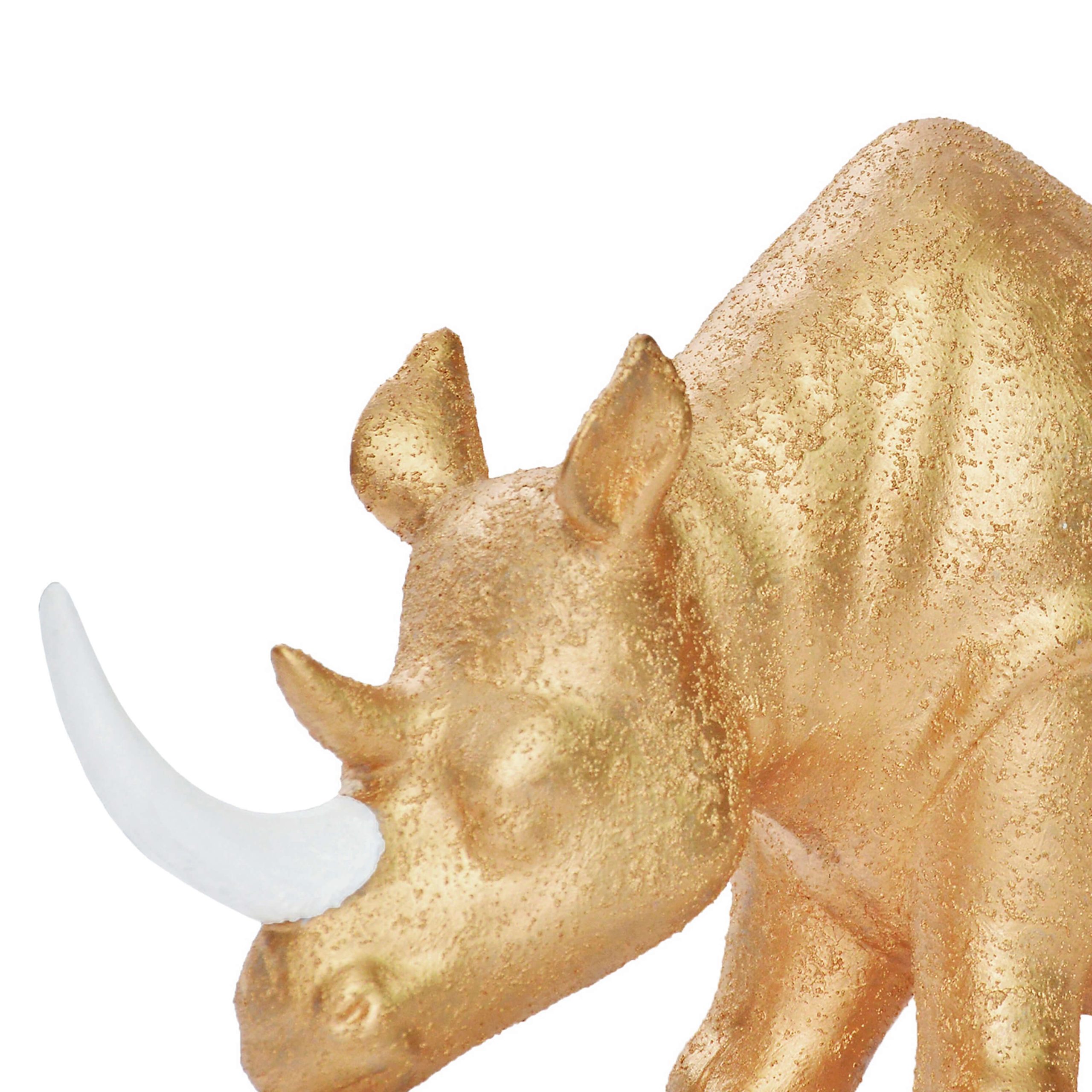 W52- RINOCERONTE OURO 20X40X12CM-16.95€-1
