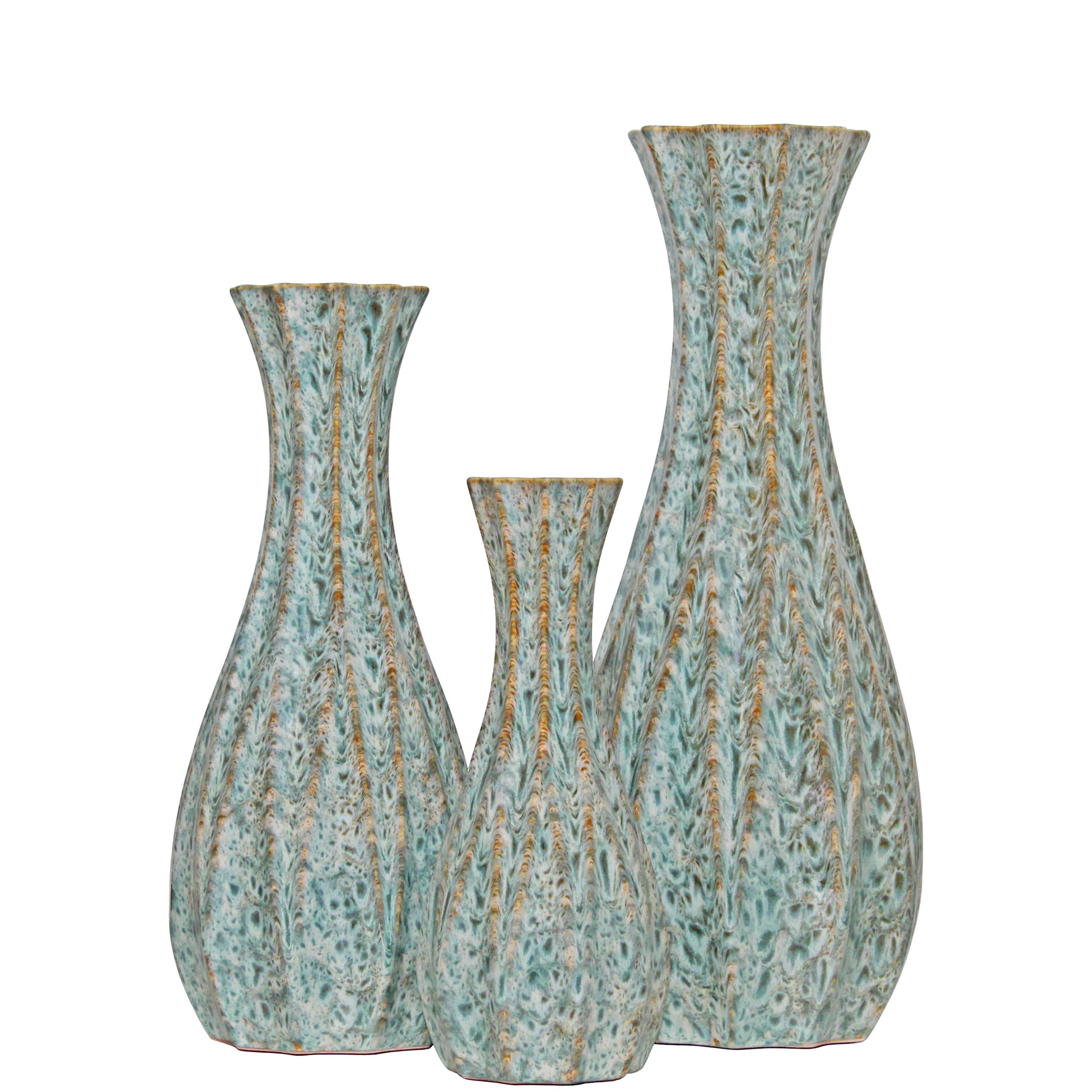 E137C- JARRA LIV’IN 50X20X20CM-34.95€ (2.300 kg) 40X17X17CM-21.95€ (1.500 kg) 30X12X12CM-13.95€ (0.800 kg)