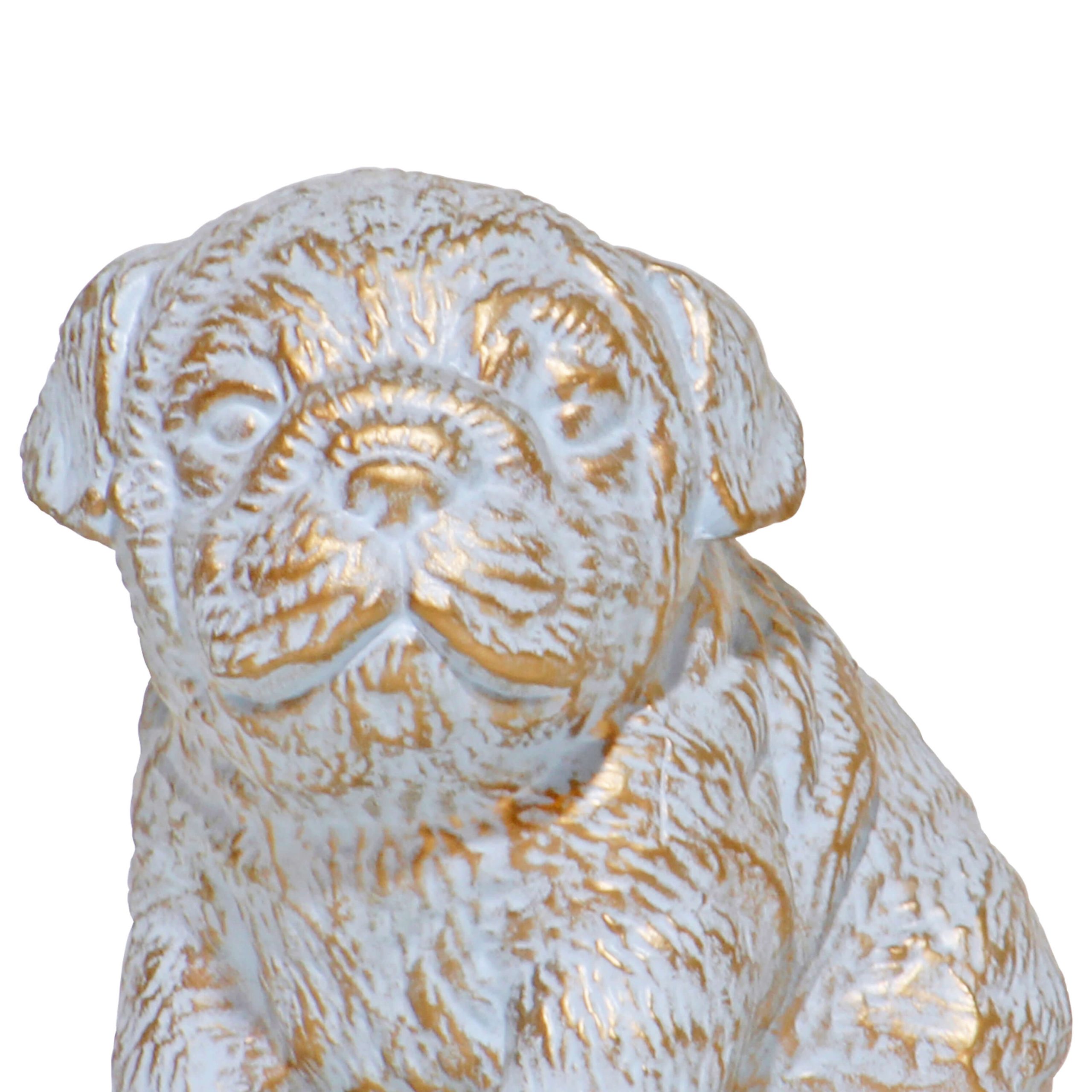 SO.079- CÃO AZUL OURO 16X11X16CM-7.95€-1