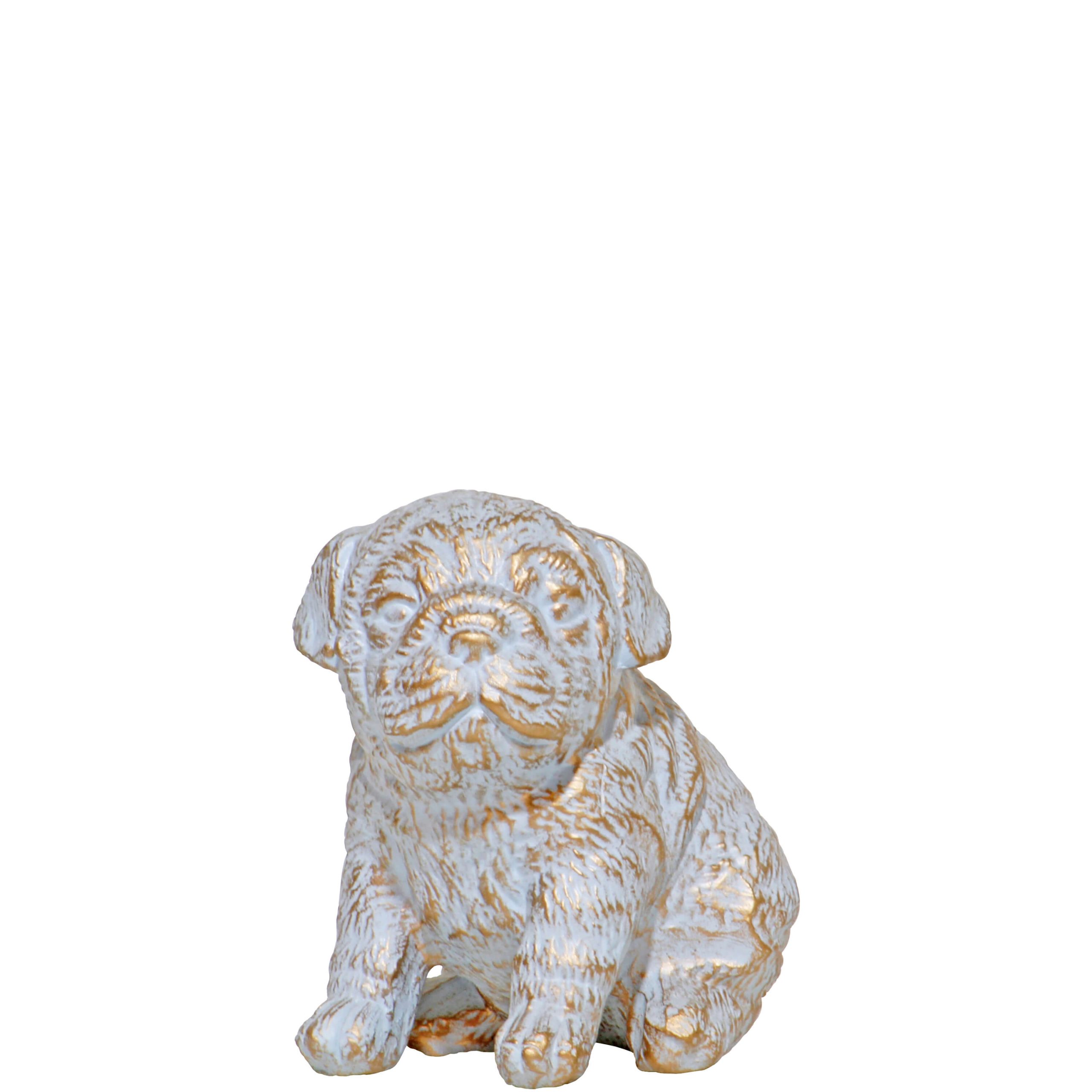 SO.079- CÃO AZUL OURO 16X11X16CM-7.95€