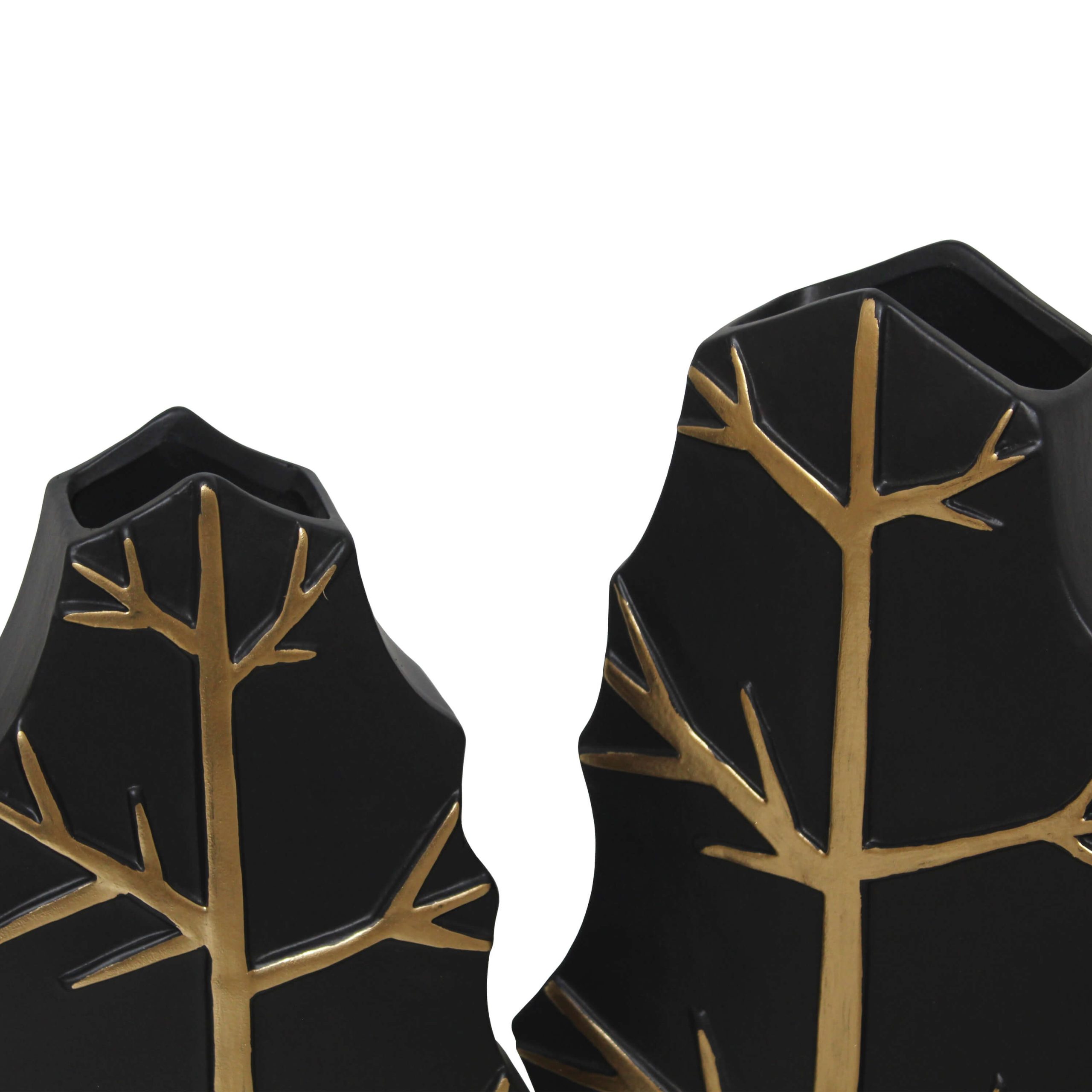 E136C – JARRA FOLHA PRETO OURO 35X26X7CM-21.95€ (2.200 kg) 30X22X6CM-18.95€ (1.450 kg)-1